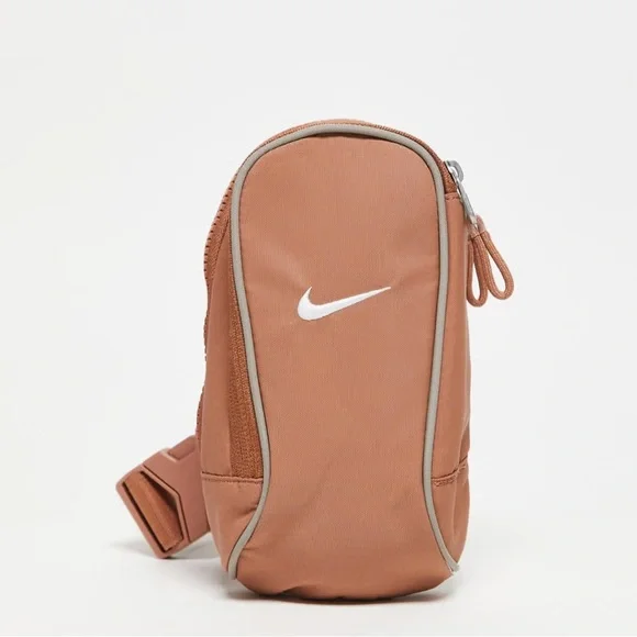 Nike Tan Crossbody Bag with Adjustable Strap and Zipper Closure - Picture 2 of 7
